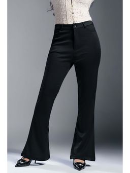 FREAKINS - Dusk Black Bootcut Korean Pants