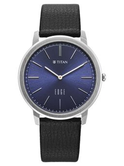 Titan - Edge Meister with Quartz Analog Blue Watch (10065Sl02) (Medium)