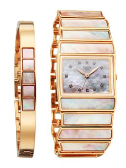 Titan - Raga Power Pearls 2.0 Quartz Multi-Color Watch with Bracelet (2808Wm01F) (Medium)