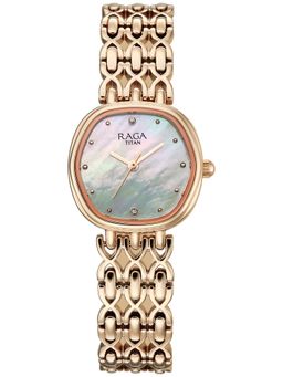 Titan - Raga Spotlight 2.0 Quartz Analog White Watch (95421Wm01) (Medium)