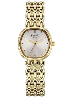Titan - Raga Spotlight 2.0 Quartz Analog White Watch (95421Ym01) (Medium)