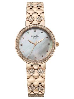 Titan - Raga Spotlight 2.0 Quartz Analog White Watch (95422Wm01) (Medium)