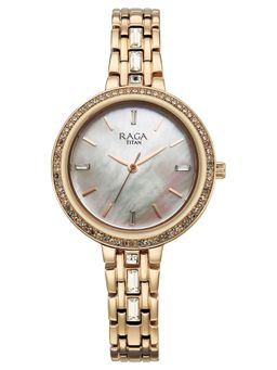 Titan - Raga Spotlight 2.0 Quartz Analog Silver Watch (95424Wm01) (Medium)