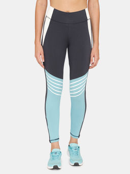 Zivame - Zelocity High Rise Cotton Rich Leggings - Porcelain