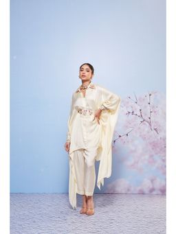 Ajiesh Oberoi - Ivory Fiza Co-ord (Set of 3)