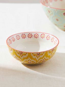 Chumbak - Ikat Fusion Dessert Bowl Yellow