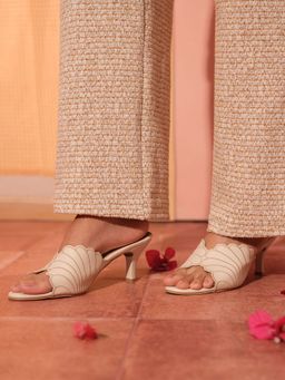 ERIDANI - Women Haze Beige Stiletto Heels