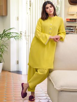 Gahan - Womens Viscose Rayon Straight Solid Kurta with Pant
