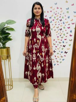 Gahan - Womens Viscose Rayon Anarkali Printed Kurta with Pant