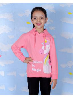 The Mom Store - Pink Believe In Unicorn Magic Hoodie