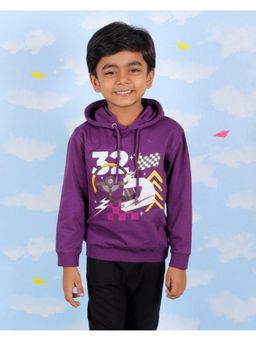The Mom Store - Purple Lets Go Race Hooded Hoodie