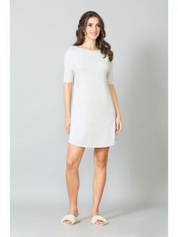 Van Heusen - Women Boat Neck & Ultra Soft Lounge Tunic - Grey Melange