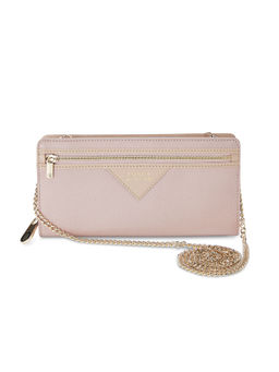 Tommy Hilfiger - Nina Women Pu Zip Around Wallet with Sling - Pink