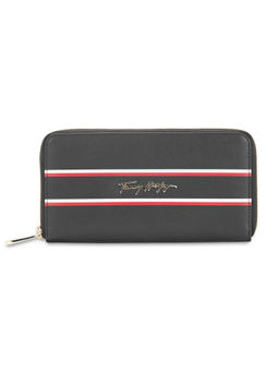 Tommy Hilfiger - Greta Women Leather Zip Around Wallet - Black