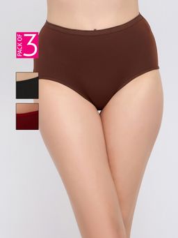 Clovia - Low Waist Cotton Hipster Panties (Pack of 3)