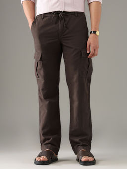 Arrow Sports - Brown Men Mid Rise Spring Sorbet Cargo