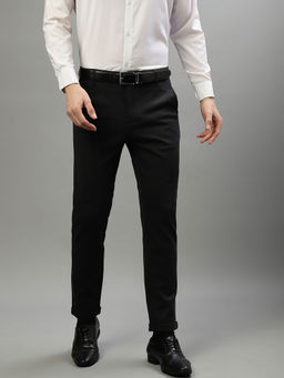 LINDBERGH - Men Solid Grey Slim Fit Trouser