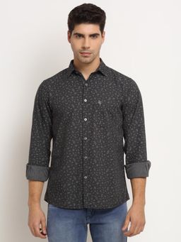 Cantabil - Men's Charcoal Grey Shirt