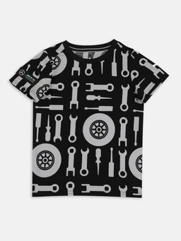 Puma - Mapf1 Pre-school Aop Unisex Black T-shirts