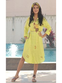 The House of Hemp - Yellow Overthinking Dress