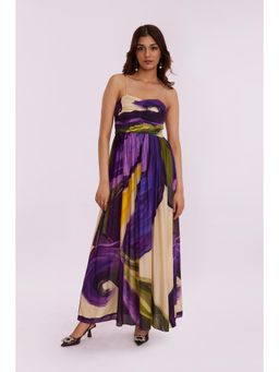 Poppi - Wisteria Printed Maxi Dress