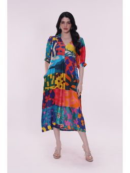 Poppi - Medley Printed Midi Dress