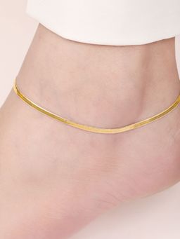 Zavya - Golden Glow 925 Sterling Silver Women's Anklet