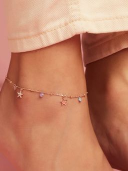 Zavya - Star Drop 925 Sterling Silver Anklet