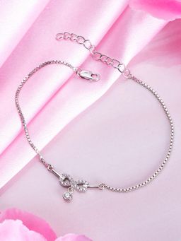 Zavya - Eternal Radiance Rhodium-Plated 925 Sterling Silver