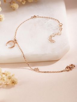 Zavya - Lunar Luminescence Rose Gold-Plated 925 Sterling Silver Bracelet