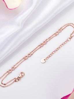 Zavya - Eternal Love 925 Sterling Silver Infinity & Linked Chain Bracelet
