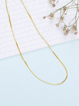 Zavya - Golden Elegance 925 Sterling Silver Snake Chain