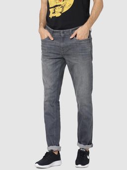 Jack & Jones - Grey Low Rise Ben Skinny Jeans