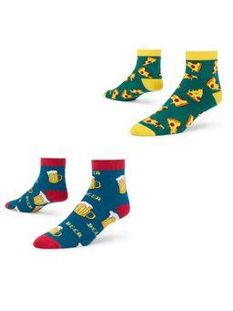 Dynamocks - Men and Women Ankle Length Socks - Free Size - Pack of 2 Pairs
