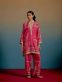 Shetab Kazmi - Bela Printed Pink Co-Ord Set