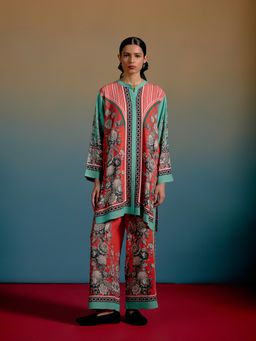 Shetab Kazmi - Cora Printed Multi-Color Co-Ord Set