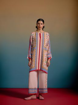 Shetab Kazmi - Lyra Floral Pink Co-Ord Set