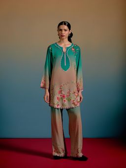 Shetab Kazmi - Zea Ombre Multi-Color Co-Ord Set