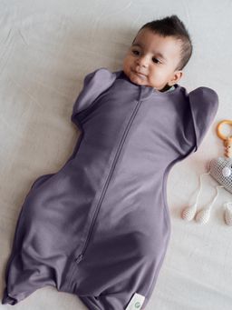 Cocoon Care - Organic Bamboo Swaddle Up Sleep Pod for Baby Boys & Girls, Purple (3-6 Months)