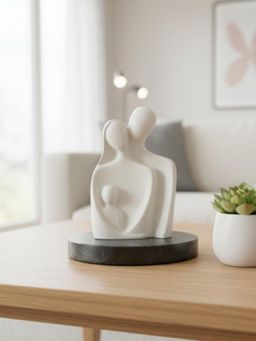 Homearte - Abstract Family Of 3 Figurine White
