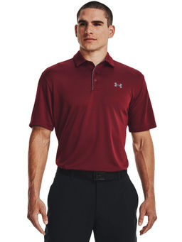 Under Armour - Men Tech Polo T-Shirt - Maroon