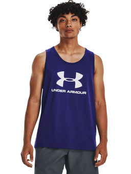 Under Armour - Men M Sportstyle Logo Tank - Blue
