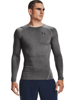 Under Armour - Men Heatgear Armour Comp Long Sleeve T-Shirt - Grey