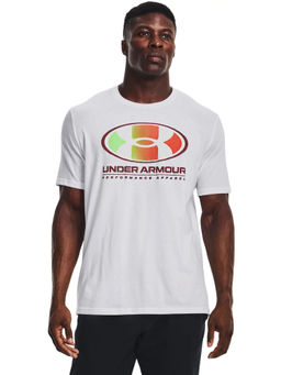 Under Armour - Men Multi Color Lockertag Shorts Sleeves T-Shirt - White