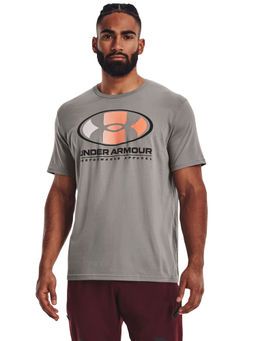 Under Armour - Men Multi Color Lockertag Shorts Sleeves T-Shirt - Grey