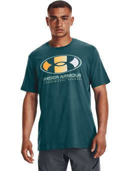 Under Armour - Men Multi Color Lockertag Shorts Sleeves T-Shirt - Green