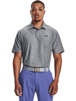 Under Armour - Men Tee To Green Polo T-Shirt - Grey