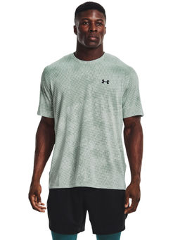 Under Armour - Men Training Vent Jaccard Short Sleeves T-Shirt - Green