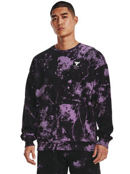 Under Armour - Men Project Rock Disrupt Rvl Part Craw Sweatshirt - Purple
