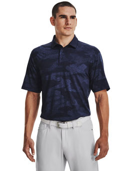 Under Armour - Men Playoff Camo Abstract Polo T-Shirt - Blue